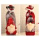 thumbnail image 4 of Cubierta navideña para botella de vino patrón de Papá Noel portabotellas de champán decoración de mesa regalo de Acción de Gracias, 4 of 8
