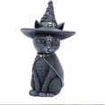 thumbnail image 5 of Figura de gato ocultista CHAO Purrah 13,5 cm color negro con sombrero de bruja, 5 of 5