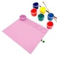 thumbnail image 1 of Alfombrilla de silicona para manualidades, alfombrilla de silicona para fundición de resina, protector de encimera de 17''X15'' para arcilla, pintura Rosado Baoblaze Almohadilla de silicona para manualidades., 1 of 7