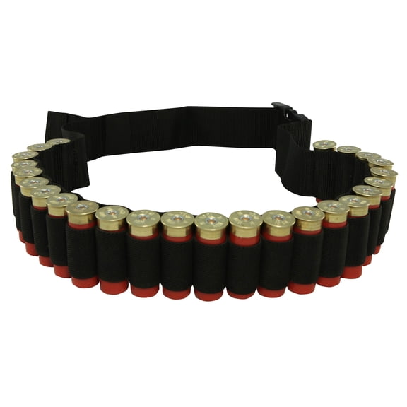 MidwayUSA Shotgun Shell Ammo Belt 25-Round Black