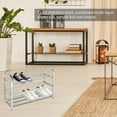 thumbnail image 4 of Shoes Rack Organizer Multi-layer Stainless Steel Shoe Tower Shoes Storage Shelf Storage Shelf for Living Room Doorway, 3-Tier, 40, 4 of 6