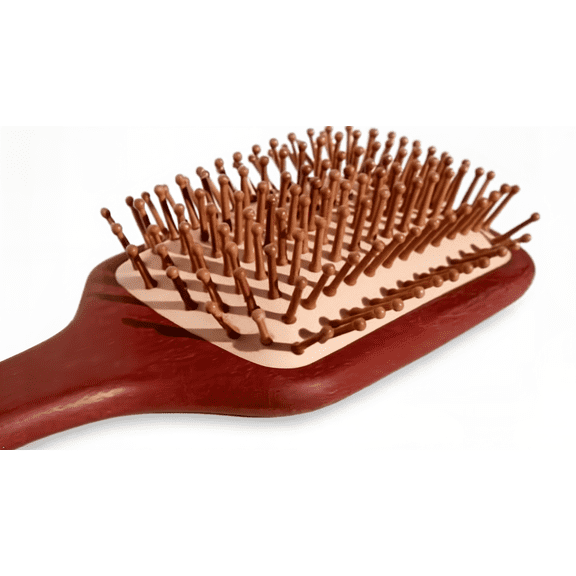 XL Sandalwood Paddle Hairbrush with Wooden Bristles