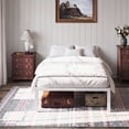 thumbnail image 4 of Einfach Twin Bed Frame with Ample Under-Bed Storage Space, Heavy Duty, No Box Spring Needed, White, 4 of 10