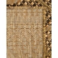 thumbnail image 7 of Unique Loom Outdoor Modern Collection Area Rug - Southwestern (6' 1" Square Light Brown/Brown), 7 of 7