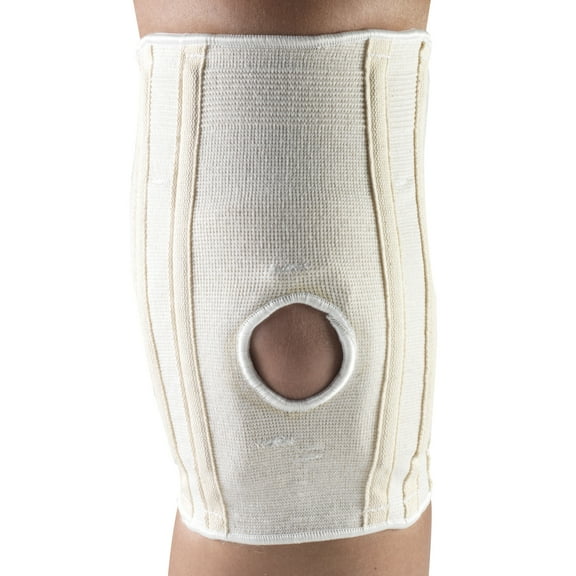 Champion Knee Brace with Hor-Shu Support Pad, White, Small