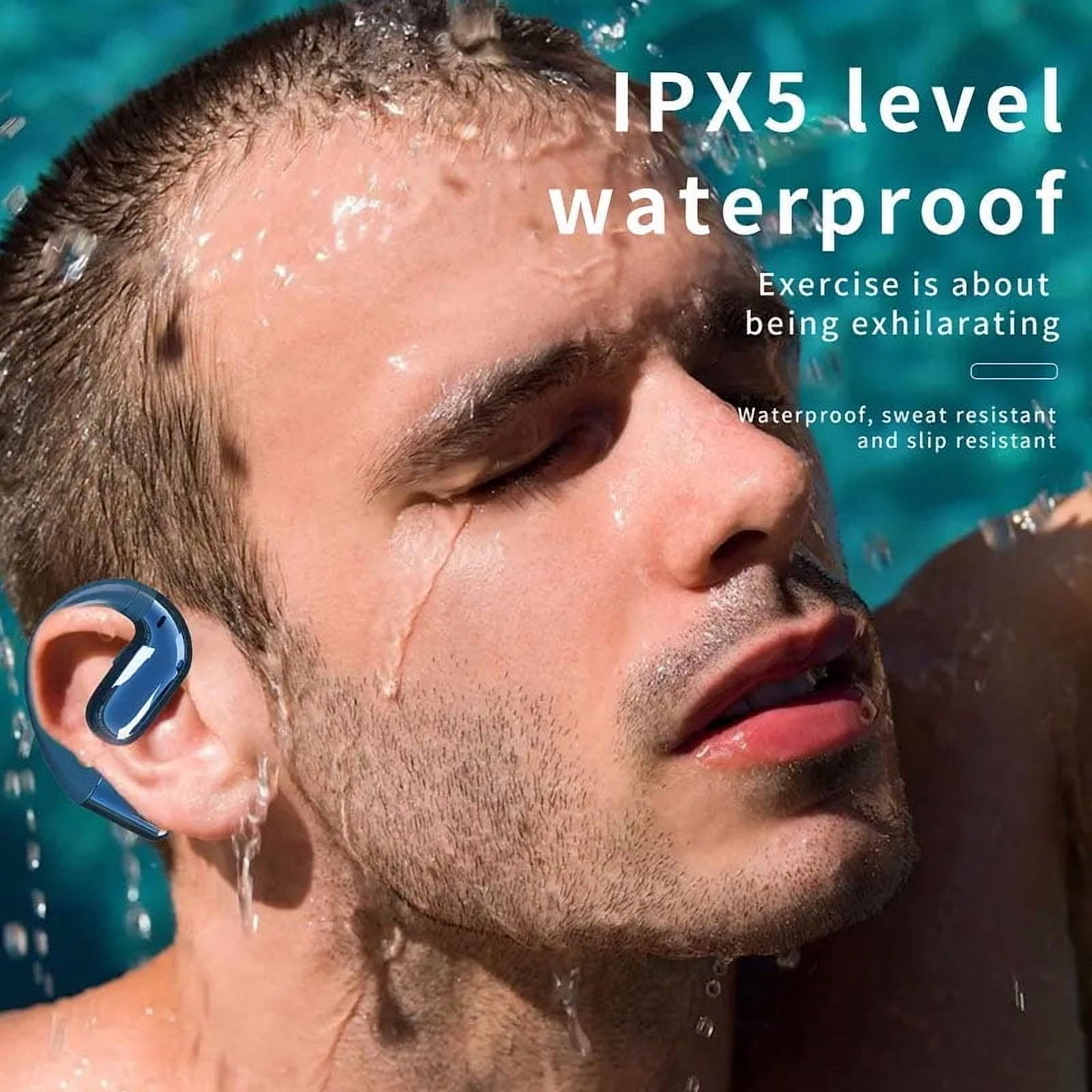 Wireless Bluetooth Ear-hook OWS Earphones Bluetooth Earbuds for Google Pixel 9/Pro/Pro XL/9a Phones - Over the Ear Headphones True Stereo Charging Case Hands-free Mic Headset