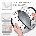 thumbnail image 6 of YFYANG Portable Waterproof Insulated Lunch Bag, Cartoon Star Doodle Reusable Cooler Bag / Picnic Bag for Adults Teens, 6 of 9