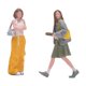 thumbnail image 4 of 2 figuras femeninas a escala 1/64, modelo 3D viajera, diorama con personajes animados, figuras diminutas para maquetas estaciones tren., 4 of 8