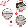 thumbnail image 4 of Simplify 7.48 Gallon "Happy Christmas" Design Plastic Storage Tote Bin, 4 of 12