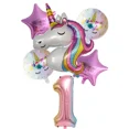 thumbnail image 2 of 6pcs/lot Rainbow Unicorn Balloon, Balloon Number Birthday Party Decorations, Kids Unicorn Party Wedding Balloons Gong Bohan unisex, 2 of 2