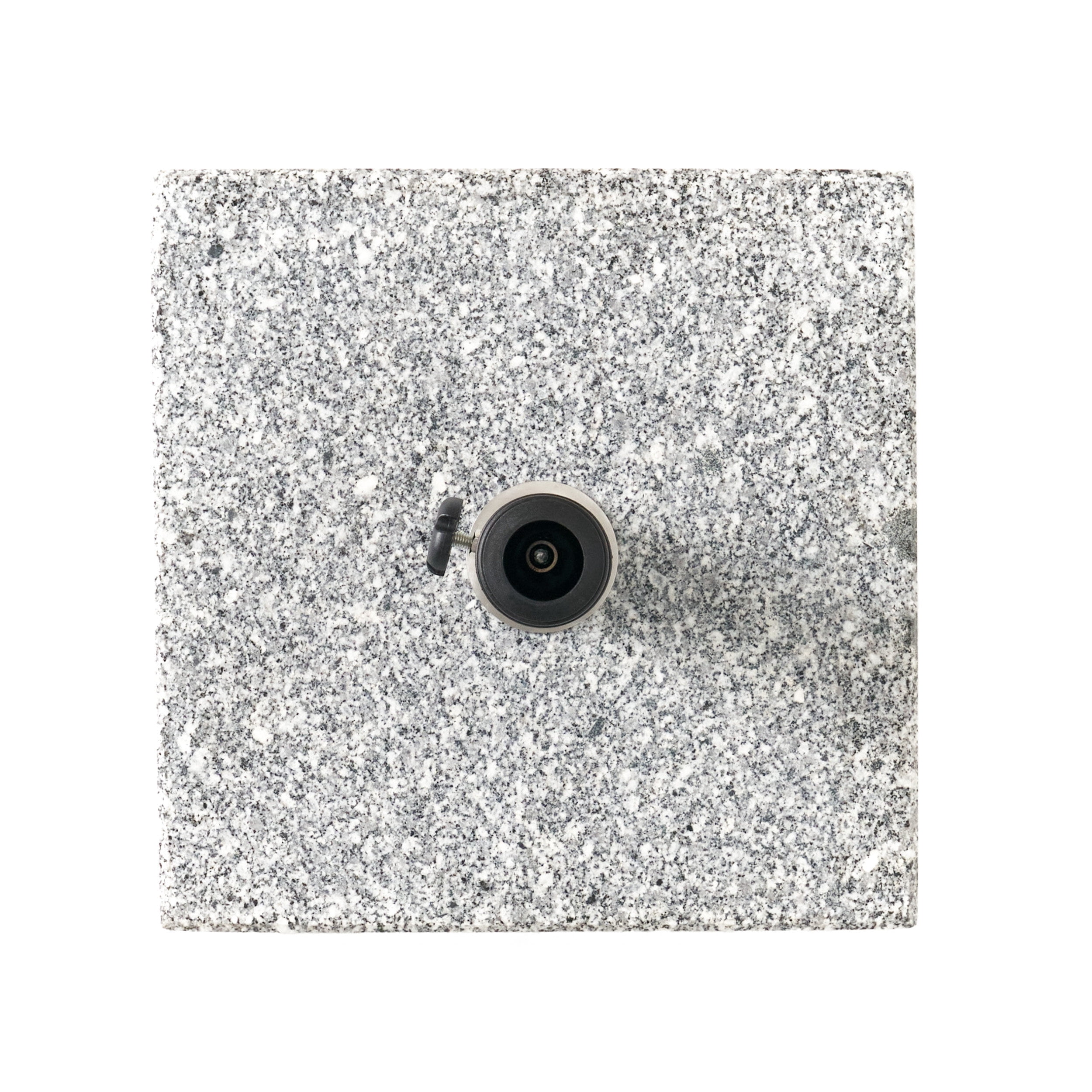 Jules 55lb Outdoor Granite Square Umbrella Holder Base, Grey
