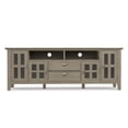thumbnail image 3 of Simpli Home Artisan 72 inch Wide Solid Wood TV Stand in Distressed Grey For TVs up to 80 inches, 3 of 11