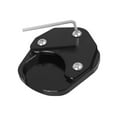 thumbnail image 3 of Ampliador de pie de soporte lateral para motocicleta, extensión antihundimiento de pavimento caliente negro, 3 of 8