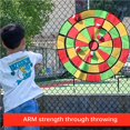 thumbnail image 4 of Kearding Tablero de dardos de 65cm colorido interesante interactivo con 10 bolas pegajosas disco de objetivo juego de bolsa de frijol para chico niños Almacenamiento y organización del hogar Kearding HA019645-00, 4 of 6