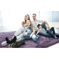 thumbnail image 2 of Arogan Soft Fluffy Area Rug Modern Shaggy Bedroom Rugs for Kids Room Nursery Rug Floor Carpets, 5.3'x 7.5',Gray Purple, 2 of 7