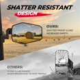 thumbnail image 3 of Pro-fit Cage Side Rearview Mirror Utv Compatible With Polaris Ranger General For Can-am Defender Maverick Trail, 3 of 5