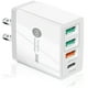 thumbnail image 1 of HONGHCL Cargador de Carga Rápida 36W 4 en 1, Cargador USB C y 3 USB A 3.0, Cargador Portátil con 4 P, 1 of 7