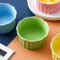 thumbnail image 4 of 8 Oz Ramekins, Creme Brulee Ramekins Oven Safe, Porcelain Souffle Dish-yellow-Set of 2, 4 of 7