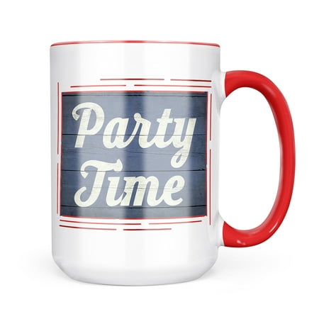 

Christmas Cookie Tin Party Time Fourth of July Blue and White Wood Planks Mug gift for Coffee Tea lovers