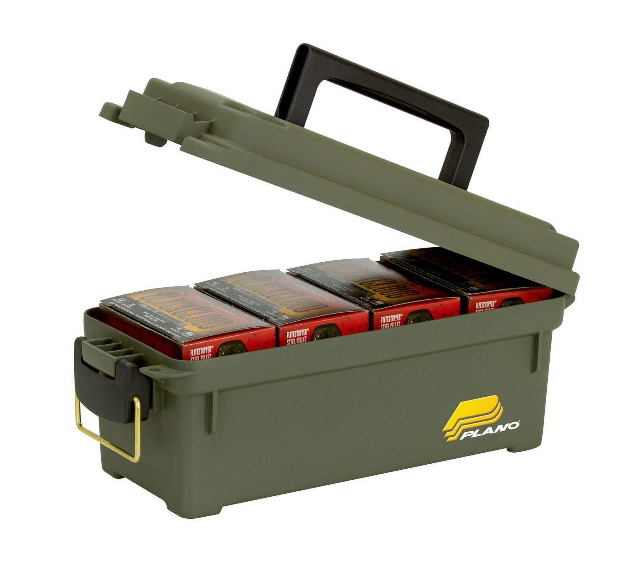 Plano Shot Shell Box, OD Green, Small Plastic Ammo Storage