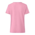 thumbnail image 5 of cocolona Womens Summer Trendy Tops V Neck Zipper Short Sleeve Shirts Dressy Casual Solid Color Blouses, 5 of 6