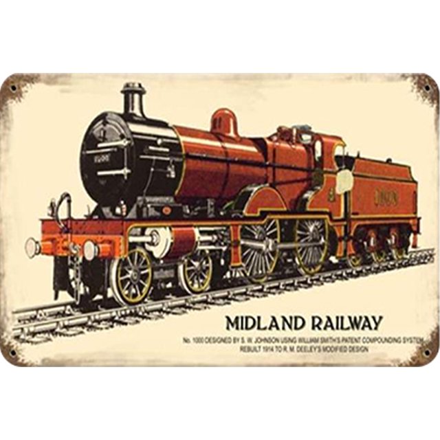 Hojalata Rectangular 30*20cm Modelo Plano Tren Serie Bodegones
