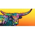thumbnail image 2 of Dean Russo Collection 24x14 White Modern Wood Framed Museum Art Print Titled - Longhorn, 2 of 4