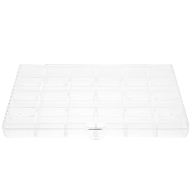 MasteelfCA Beads Storage Case Transparent Jewelries Container DIY Art Craft Accessory Organizer(24 Grids)