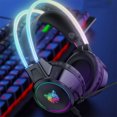 thumbnail image 6 of ONIKUMA Gaming Headset, RGB Surround Sound Gaming Headset for PS4 PC Xbox Wired USB Gaming Headphones with Noise Canceling Mic, 6 of 9