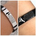 thumbnail image 4 of SDJMa Personalized Men Bracelet To My Son Bracelet from Mom and Dad, Inspirational Bracelets Gift Engraved Motivational Quote Stainless Steel Bracelet for Men from Mom Dad, 4 of 9