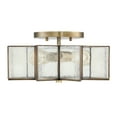 thumbnail image 2 of Trade Winds Stella Star Semi-Flush Mount Ceiling Light in Natural Brass, 2 of 6