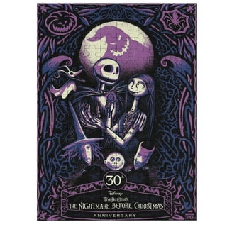  2 Pack 1000 Pieces Christmas Puzzles, Jack & Sally Jigsaw  Puzzles for Adults 1000 Pieces and Up, The Nightmare Before Movie,  Skellington Christmas Anime Puzzle Gifts for Women & Men 