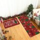 thumbnail image 5 of Tapetes de poliéster con adornos navideños, 2 unidades, tapetes y tapetes de cocina navideños, tapete antideslizante, decoración navideña para cocina, juegos de tapetes de cocina, decoración navideña, 5 of 6