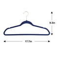 thumbnail image 2 of VECELO 50 Pack Velvet Clothes Hangers with 360 Rotating Hook, Slim Space Saving Suit Hangers, Blue, 2 of 9