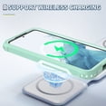 thumbnail image 4 of Allytech Rugged Hybrid Case for Samsung Galaxy S23 FE, Heavy Duty [Support Wireless Charging] [Soft TPU + Hard PC] Anti-Scratch Non-Slip Shockproof Protective Case for Samsung Galaxy S23 FE, Green, 4 of 8