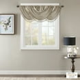 thumbnail image 5 of Madison Park Elena Faux Silk Waterfall Embellished Valance, Champagne, 38"W x 46"L, 5 of 5