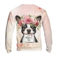 thumbnail image 2 of Happy Mother's Day Boston Terrier with Flower Crown and Greeting Card All Over Print 3D Sweatshirt Unisex Merch Gentleman Dog Lover Gifts - 13004, 2 of 6