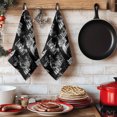 thumbnail image 6 of Black Architecture Kitchen Towels Set of 3, Abstract City Vintage Modern Art Absorbent Dish Towels for Kitchen, Microfiber Hand Towel, Quick Drying Tea Towel for Cleaning Decorative Dishcloths, 6 of 7