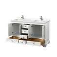 thumbnail image 2 of Wyndham Collection WCS202060DKGC2UNSMXX Deborah 60" Free Standing Double Basin Vanity Set, 2 of 6