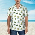 thumbnail image 4 of Daiia Cute Avocado Yoga Hawaiian Shirt for Men Gentle Cotton Regular Short Sleeve Casual-XX-Large, 4 of 9