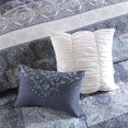 thumbnail image 3 of Maggie Housse de Couette en Coton Réversible de 7 Pièces Bleu Complet/reine, 3 of 4