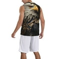 thumbnail image 2 of Naloa Noble Style Bald Eagle Basketball Jersey Reversible Men's Mesh Athletic Sports Shirts Training Practice S-4XLMedium, 2 of 6