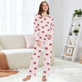 thumbnail image 6 of FORMRS Womens Pajama Set Long Sleeve Top and Pants with Pockets Soft Comfy Lounge Sleepwear, Sizes S-2XL, Cartoon Elephant Pattern, 6 of 7
