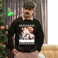 thumbnail image 5 of Christmas Sweatshirt, Funny Santa with Cows Christmas Sweatshirt, Holiday Ugly Sweater, Festive Crewneck for Parties & Cow Lovers, 5 of 5