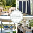 thumbnail image 3 of Home Fashions Indoor/Outdoor Solid Tab Top Single Panel Window Curtain Drape x &#, 3 of 9