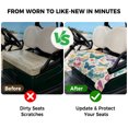 thumbnail image 4 of Golf Cart Seat Covers for 2 Seater,Spring Butterflies Microfiber Cart Seat Towel Blanket,Summer Countryside Leaf Flowers Absorbent Breathable Non Slip Bench Seats Protector for Golf Course 51"x31", 4 of 9