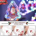 thumbnail image 3 of BLOOMWIN Christmas Window Lights, 3m Christmas Curtain Lights USB Xmas Tree Fairy Lights Novelty Window Winter Decorations for Bedroom Indoor Home, Mu, 3 of 5