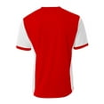 thumbnail image 4 of A4 Premier Soccer Jersey For Men in Scarlet/White | N3017, 4 of 5