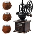 thumbnail image 4 of Manual Coffee Grinder, Vintage Antique Wooden Hand Coffee Grinder Manual Coffee Bean Mill, Adjustable Grinding of Thickness With Grind Settings And Catch Drawer, 4 of 7