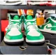 thumbnail image 2 of Ni - ke Ni - ke Ni - ke Air Jordan 1 Mid Shoes Lucky Green White Black DQ8426-301 Men's SZ. 10, 2 of 5